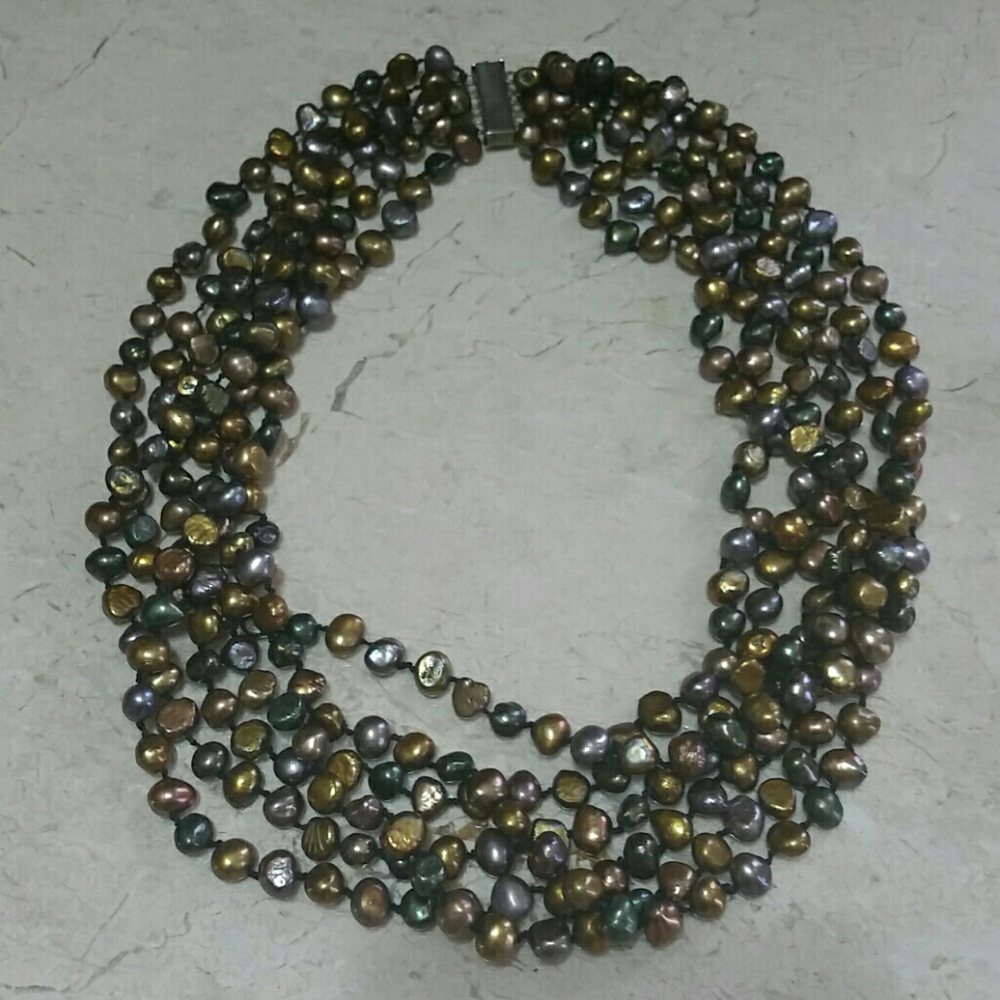 🎉HP Multi Strand Pearl Heavy 925 Clasp